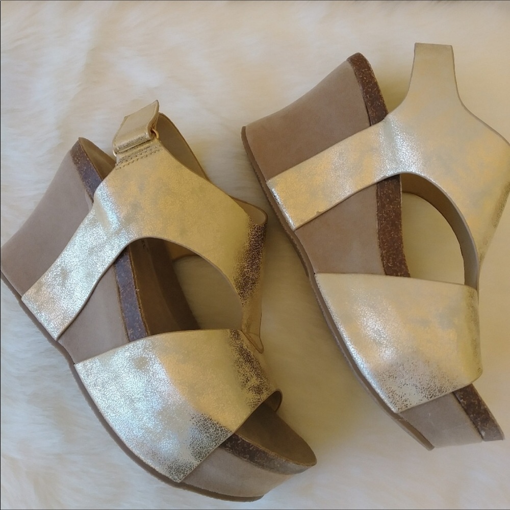 Size 10 wedges! In box. Asking 45.